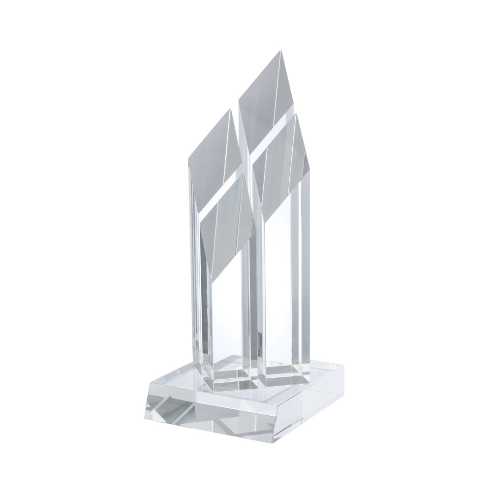 YC012 Clear Optical Crystal Pillar Award