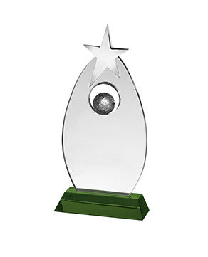 GLC021 Crystal Golf Trophy