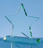 Jade Glass Star Award - Bracknell Engraving & Trophy Services