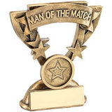 Bronze/Gold Man Of The Match Mini Cup Trophy
