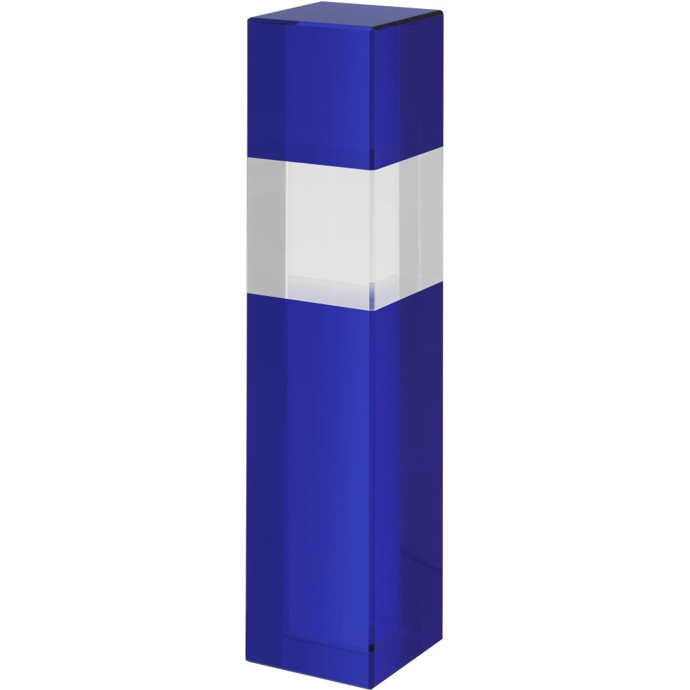 Blue and Clear Crystal Column