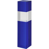 Blue and Clear Crystal Column - Bracknell Engraving & Trophy Services
