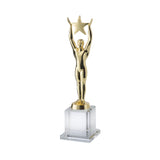 Cast Gold Finish Metal Figure - Bracknell Engraving & Trophy Services