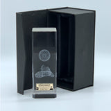 Football Crystal Block Trophy