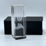 Football Crystal Block Trophy