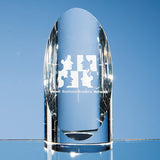 Optical Crystal Cylinder Award - Bracknell Engraving & Trophy Services