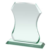 HC040 Shield Jade Glass Award - Bracknell Engraving & Trophy Services