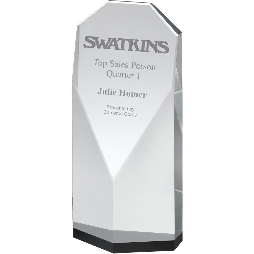 HC053 Clear & Black Crystal Award