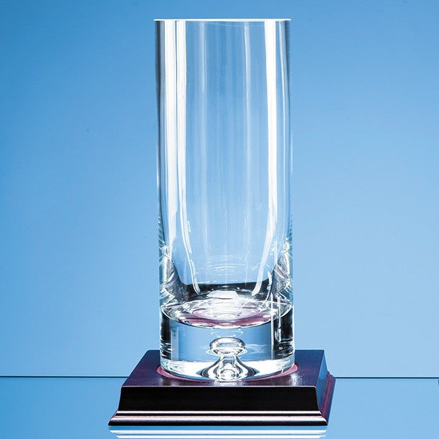 Handmade Bubble Base Cylinder Vase