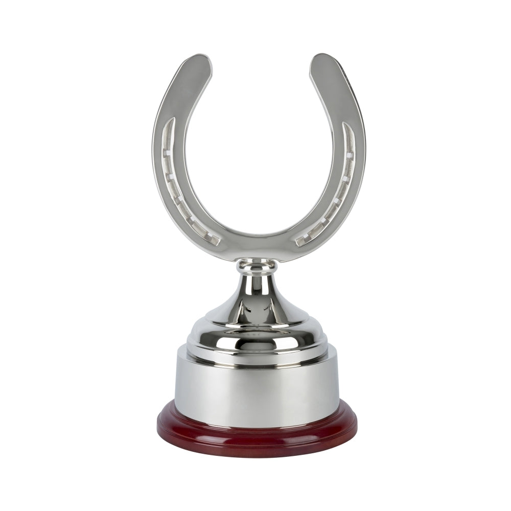 Nickel Plated Horse Shoe Award - Bracknell Engraving & Trophy Services