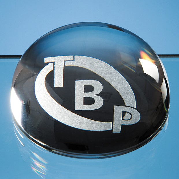 Domed Glass Paperweight - Bracknell Engraving & Trophy Services