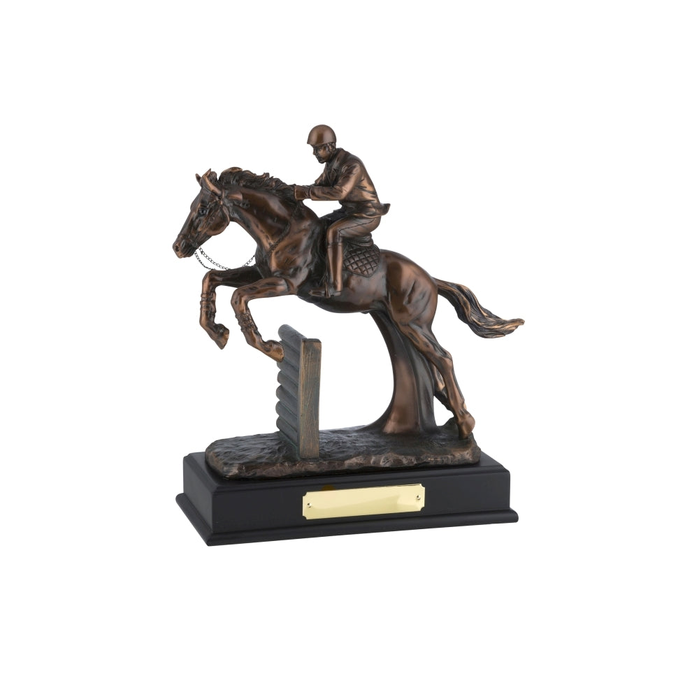 RW18 Bronze Plated Horse & Jockey Award - Bracknell Engraving & Trophy Services