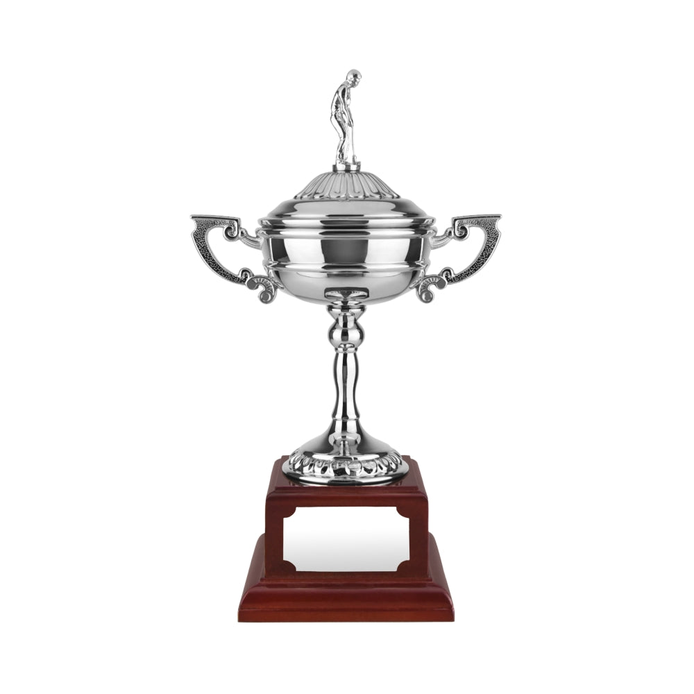 Silver Finish Golfer Cup