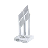 YC012 Clear Optical Crystal Pillar Award - Bracknell Engraving & Trophy Services