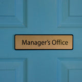 Gold Door Sign - Bracknell Engraving & Trophy Services