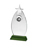 GLC021 Crystal Golf Trophy - Bracknell Engraving & Trophy Services