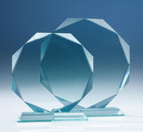 Jade Facetted Octagon Award - Bracknell Engraving & Trophy Services