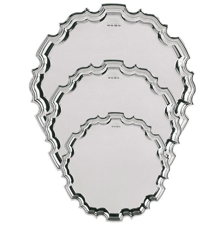 Hallmarked Silver Chippendale Tray