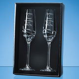 2 Diamante Champagne Flutes Modena - Bracknell Engraving & Trophy Services