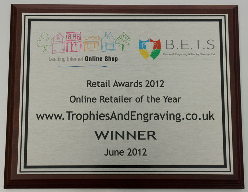 Full Colour Presentation Wall Plaque - Bracknell Engraving & Trophy Services