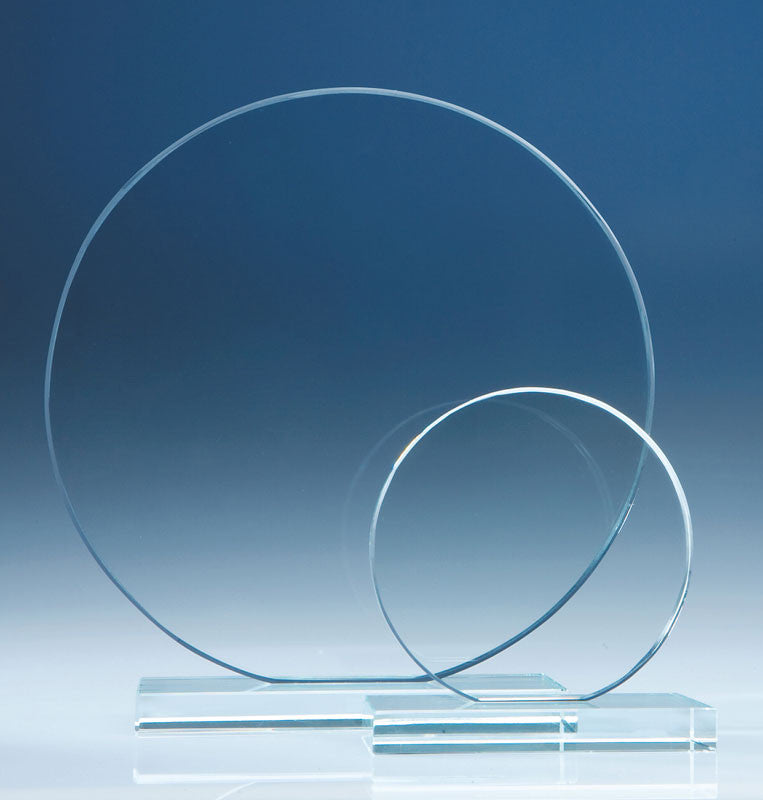 Clear Glass Circle Award